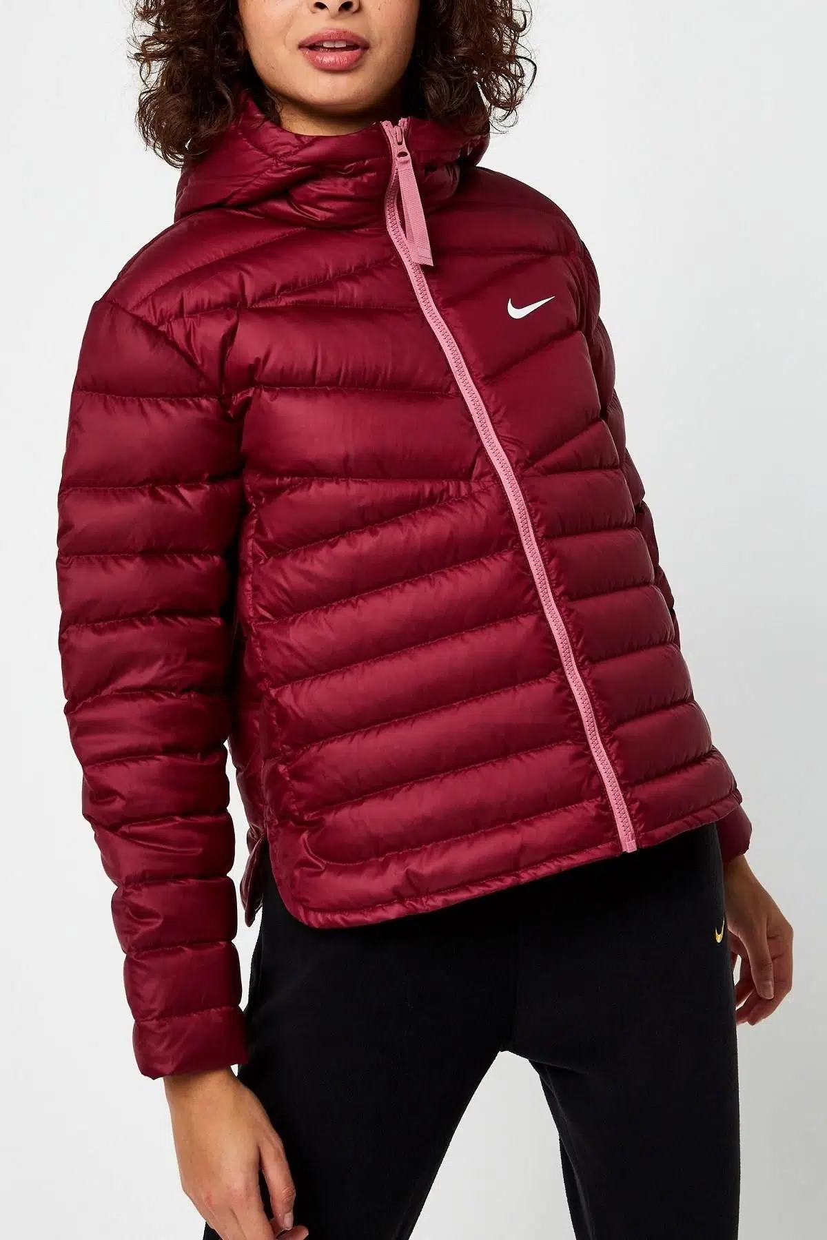 Nike Sportswear Down-Fill Windrunner Full-Zip Bol Kesim Kaz Tüyü Mont Bordo Pancar
