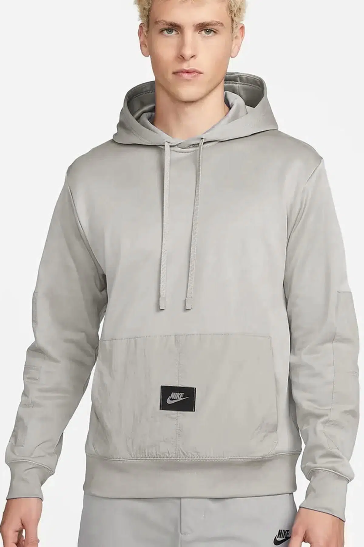 Nike Sportswear Dri Fit Fleece Pullover Hoodie Men's Sweatshirt Erkek Kapüşonlu Sweatshirt Bej