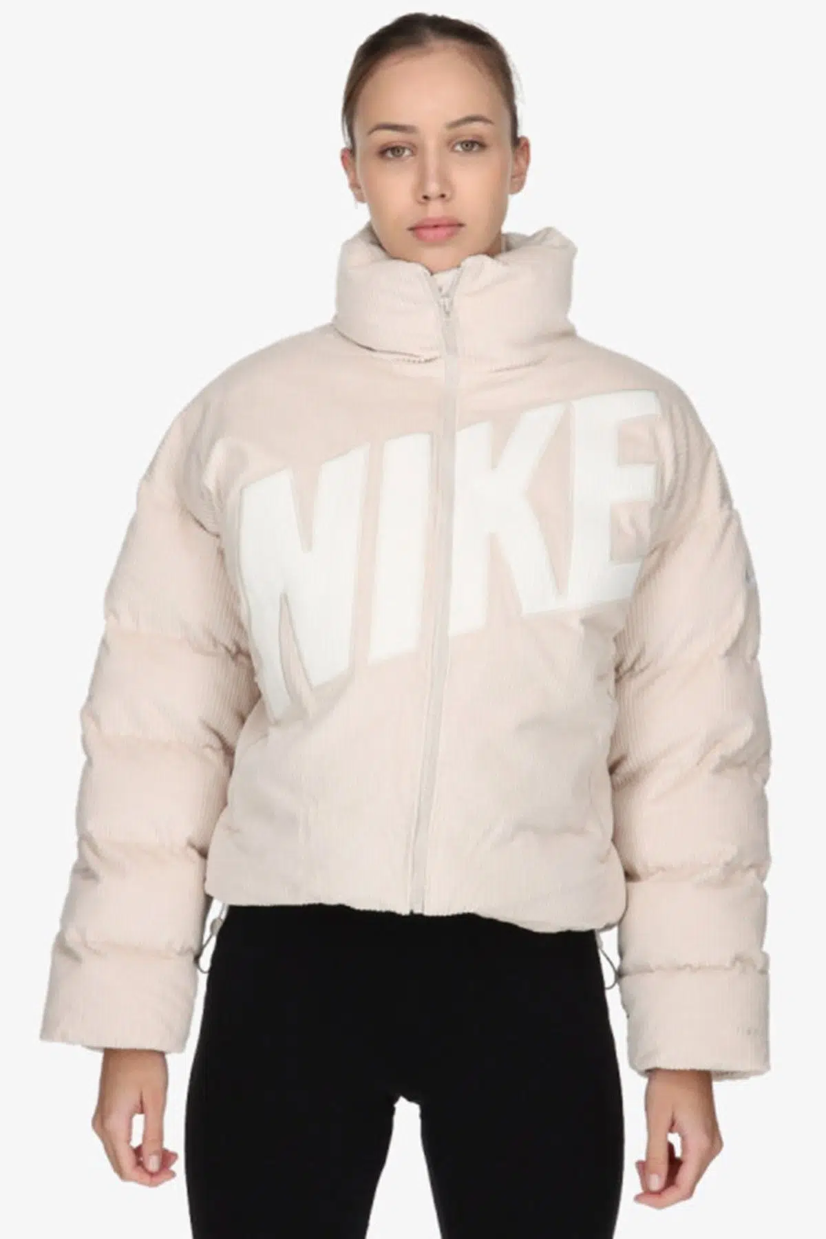 Nike Sportswear Therma Fit Essential Prima Womens Cream Jacket Kadın Mont Krem