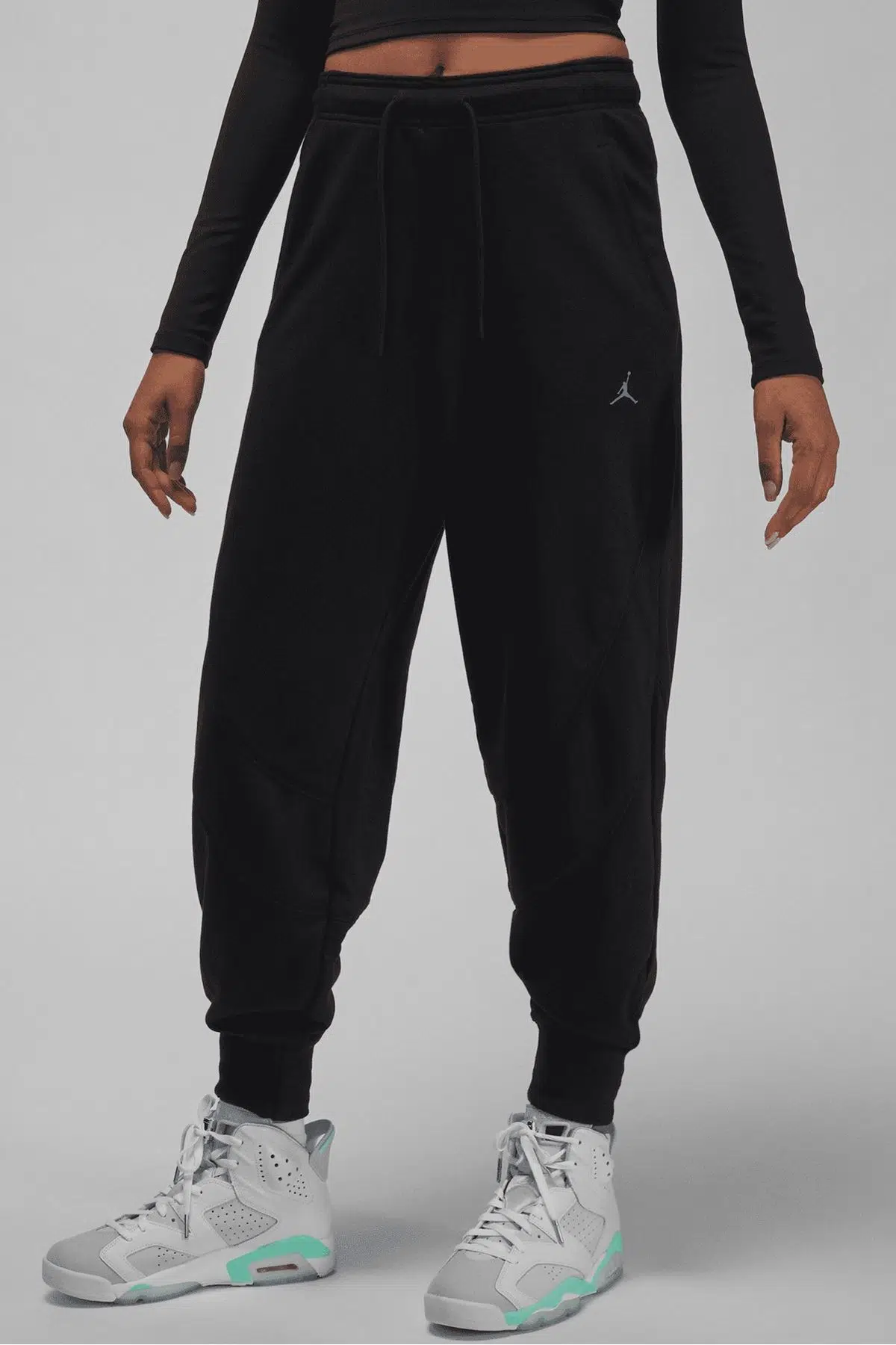 Nike Jordan Sports Women's Loose Fit Basketball Pants Kadın Bol Kesim Eşofman Altı Siyah