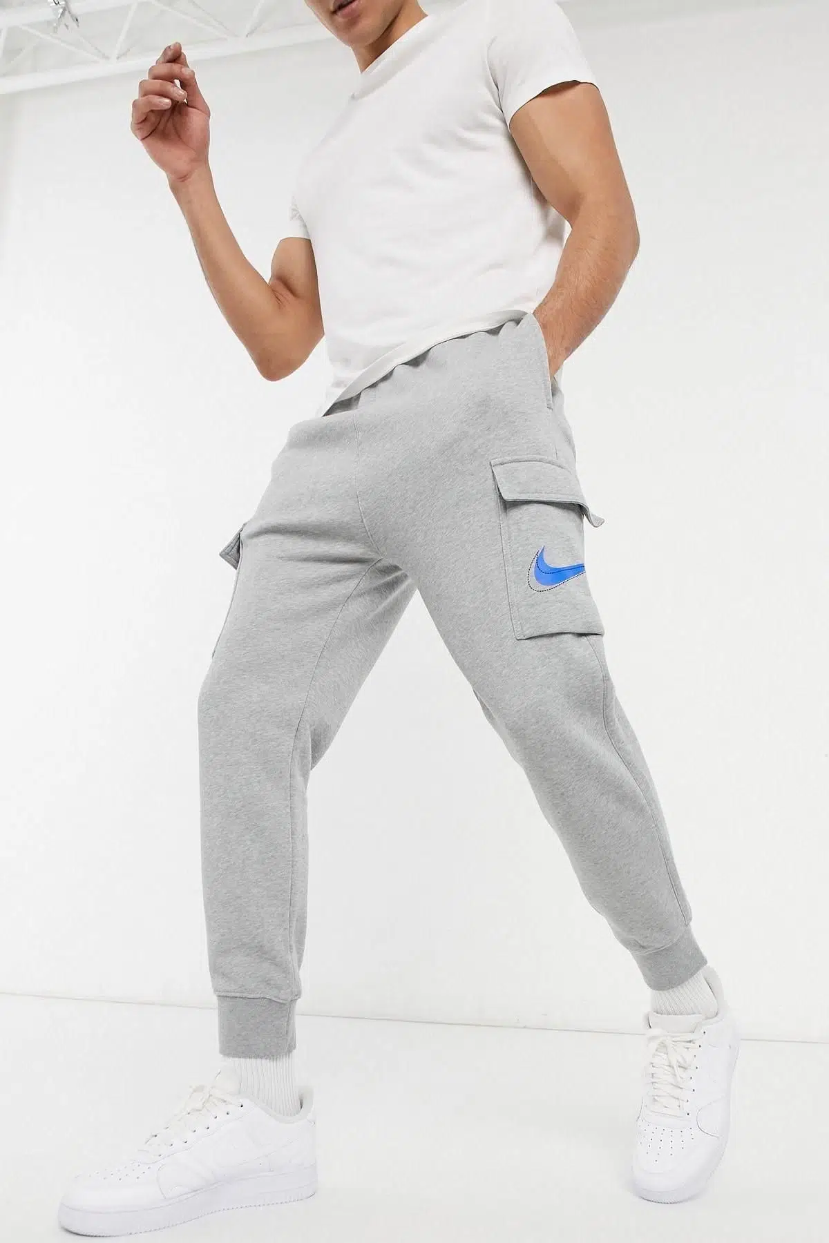 Nike Sportswear Fleece Cargo Pant Şardonlu Eşofman Altı Gri
