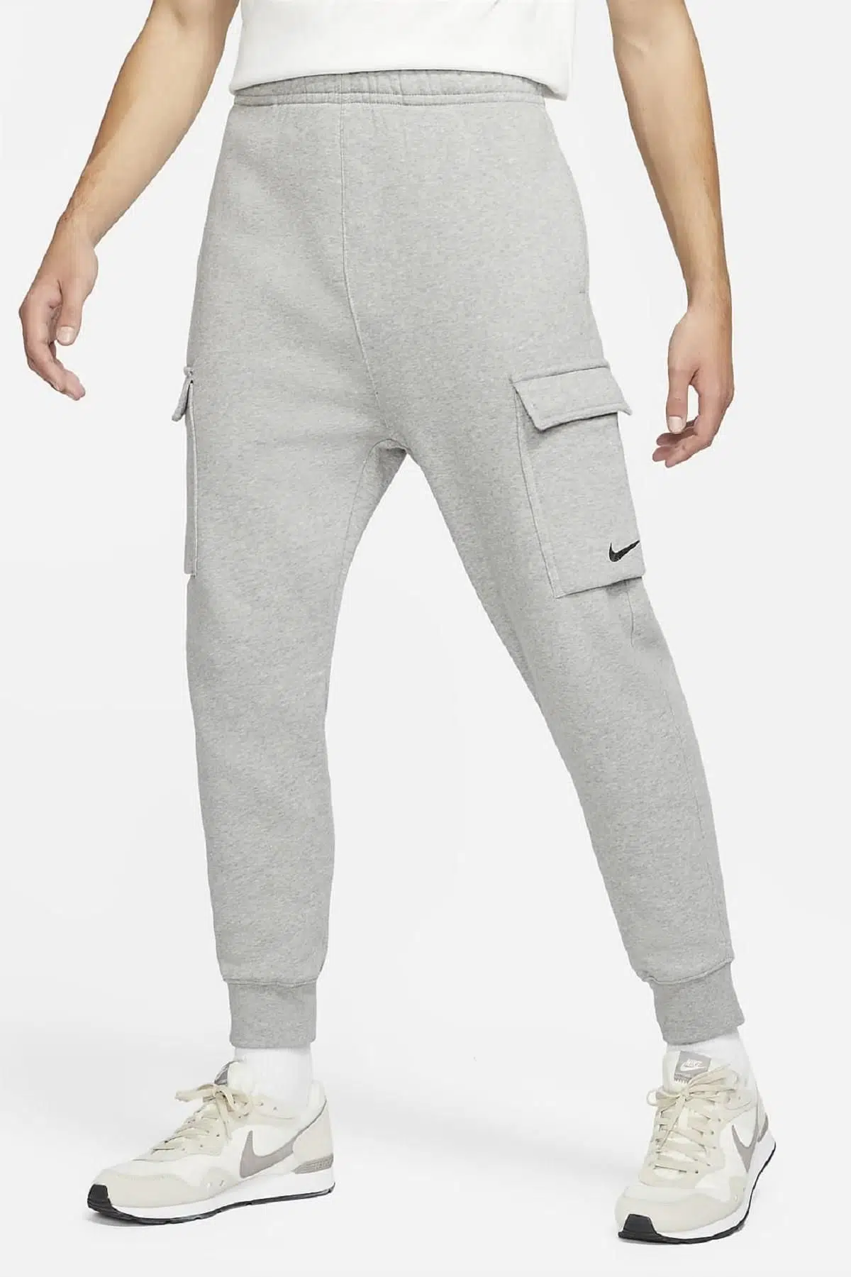 Nike Sportswear Fleece Cargo Pant Şardonlu Gri Eşofman Altı