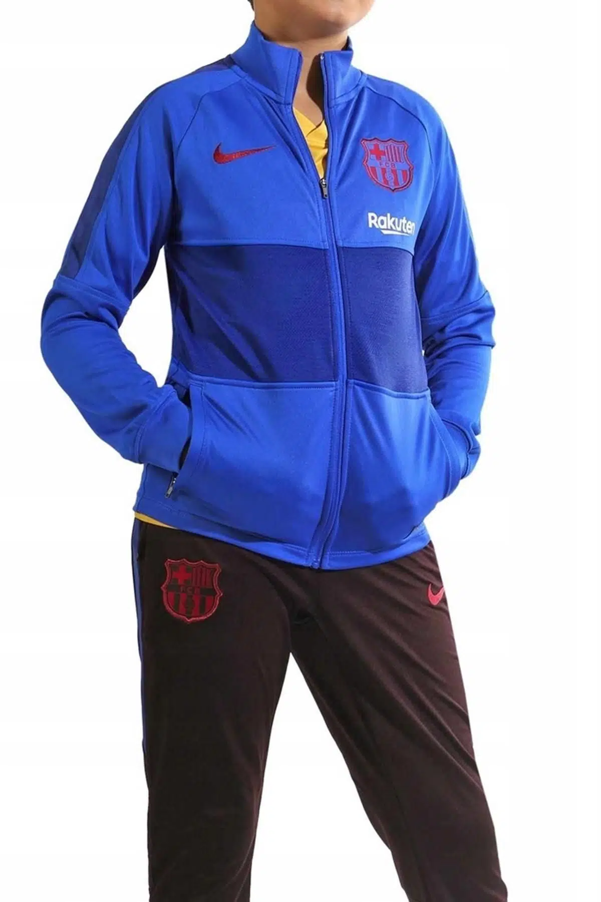 Nike FC Barcelona Unisex Çocuk Eşofman Takımı Mavi
