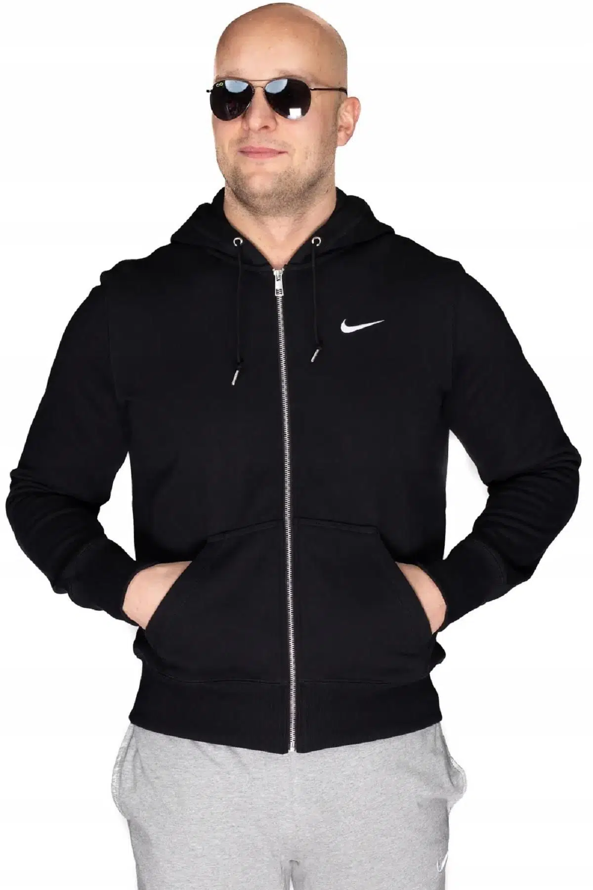 Nike Sportswear Fleece Hoodie Kapüşonlu Siyah Sweatshirt