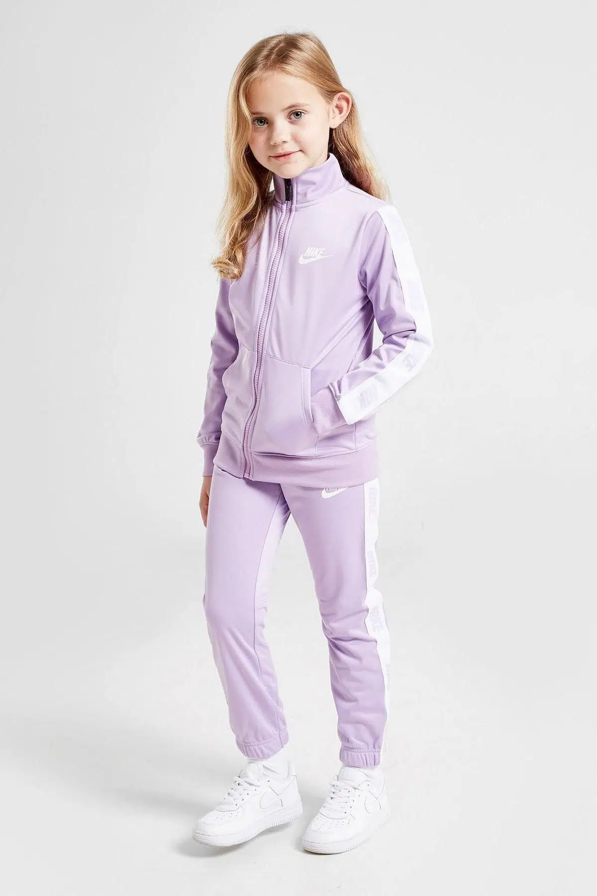 Nike Sportswear Full Track Suit Girls Kız Çocuk Eşofman Takımı Lila