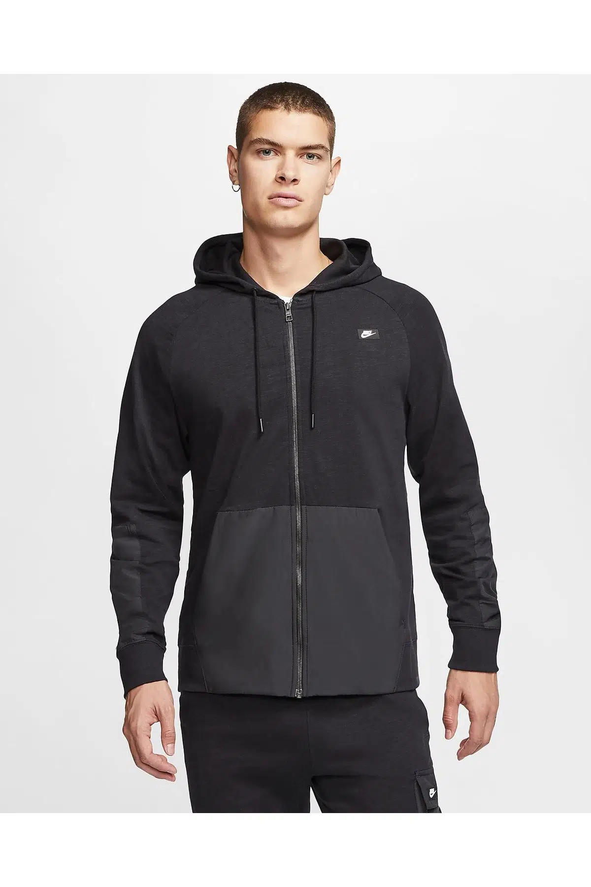 Nike Sportswear Full Zip Lightsweight Mix Hoodie Erkek Sweatshirt