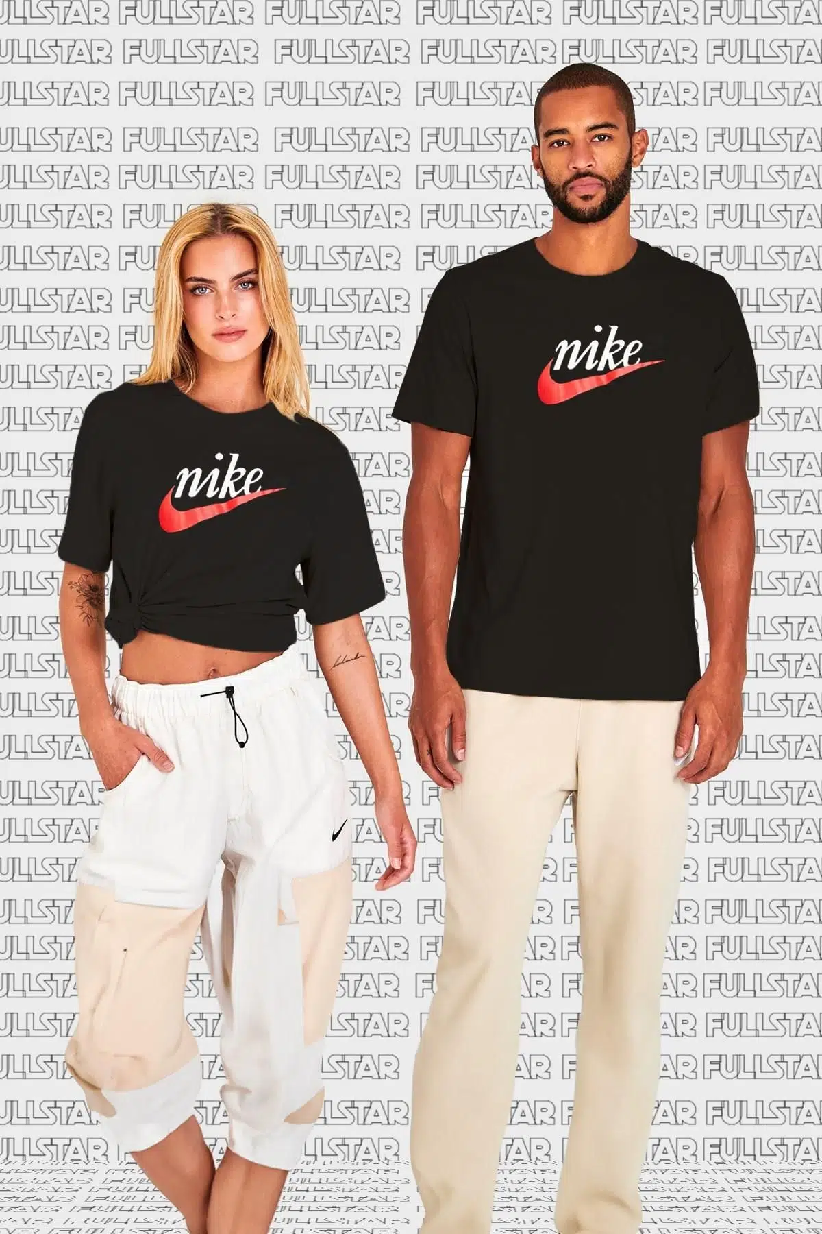 Nike Sportswear Futura Swoosh Logo T Shirt Unisex Baskılı Tişört Siyah