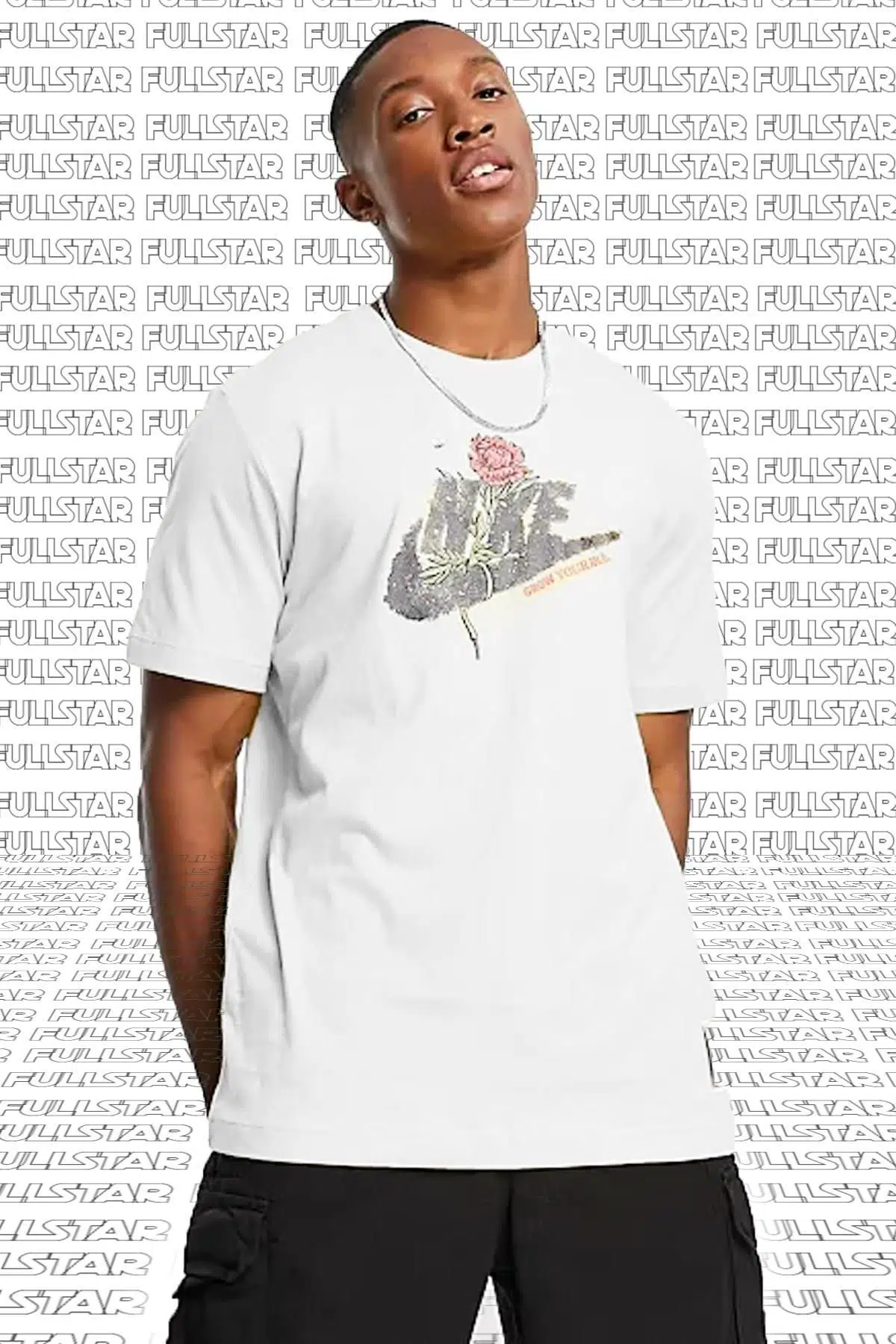 Nike Sportswear Grow Your Sole 2 Short Sleeve Tee Baskılı Beyaz Tişört
