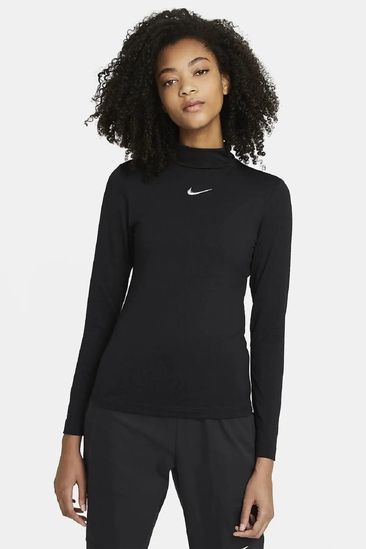 Nike Sportswear Swoosh Tight Long Sleeve Shirt Balıkçı Yaka Sweatshirt 