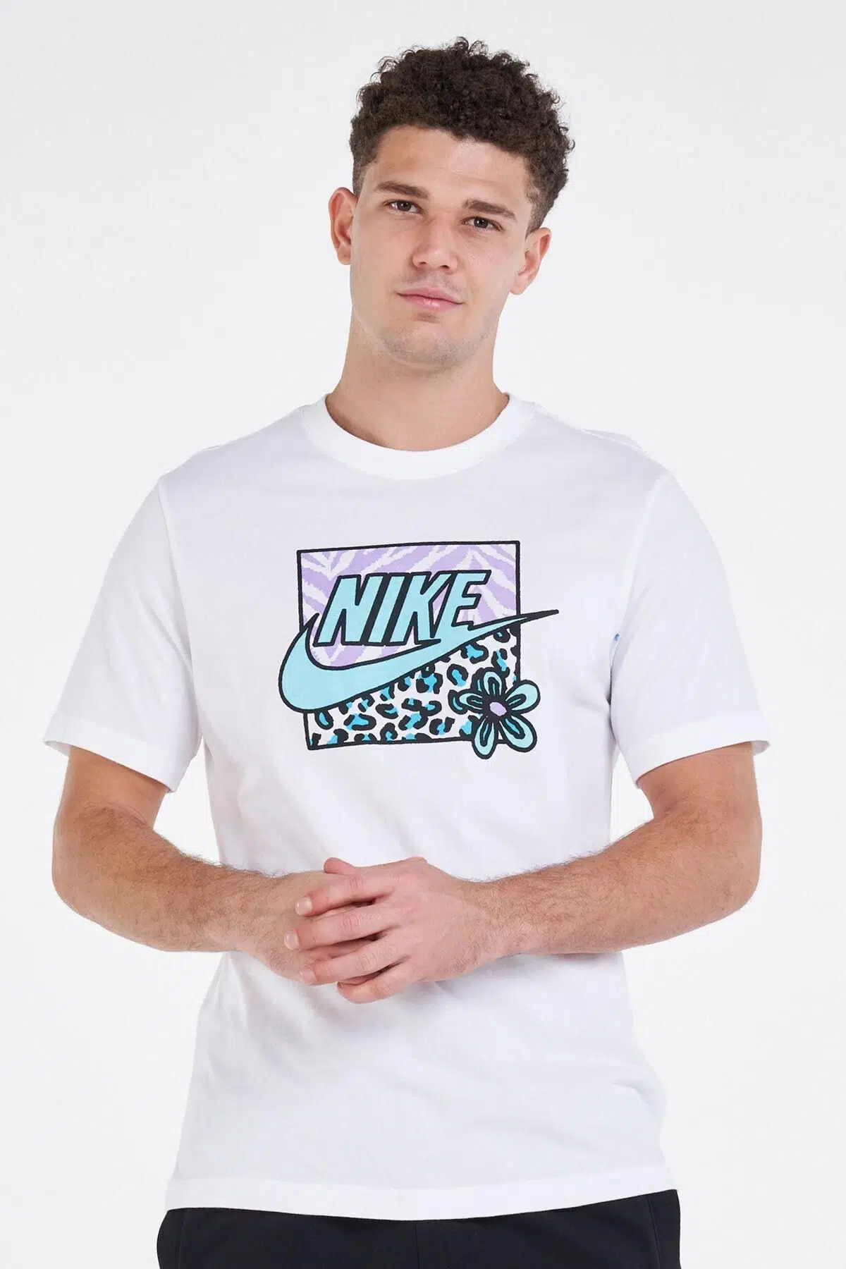 Nike Sportswear High Summer Graphic Short Sleeve Tee White Unisex Tişört Beyaz