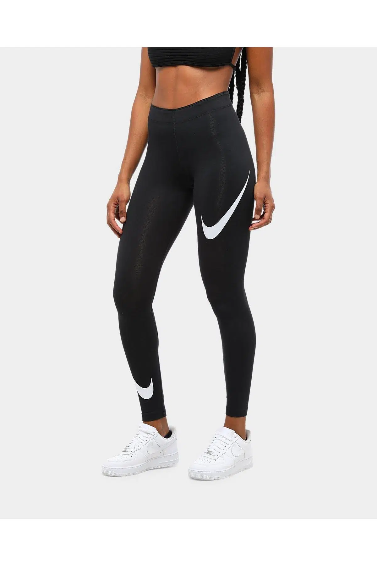 Nike Sportswear Leg-A-See Swoosh, Siyah Swoosh Tayt