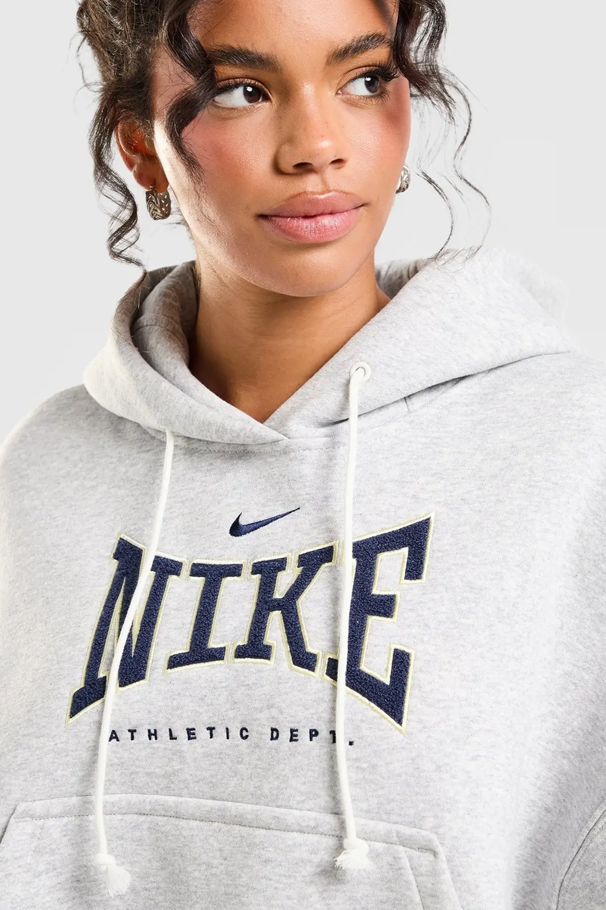 IR4993-410 Nike Sportswear Phoenix Fleece Oversized Hoodie Kadın Kapüşonlu Oversize Şardonlu Sweatshirt Lacivert