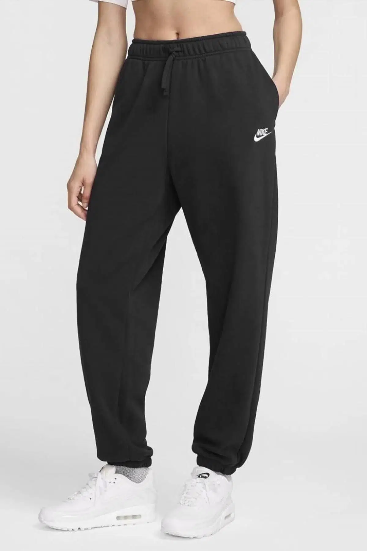 Nike Sportswear Phoenix Fleece Oversized Kadın Oversize Şardonlu Eşofman Altı Siyah