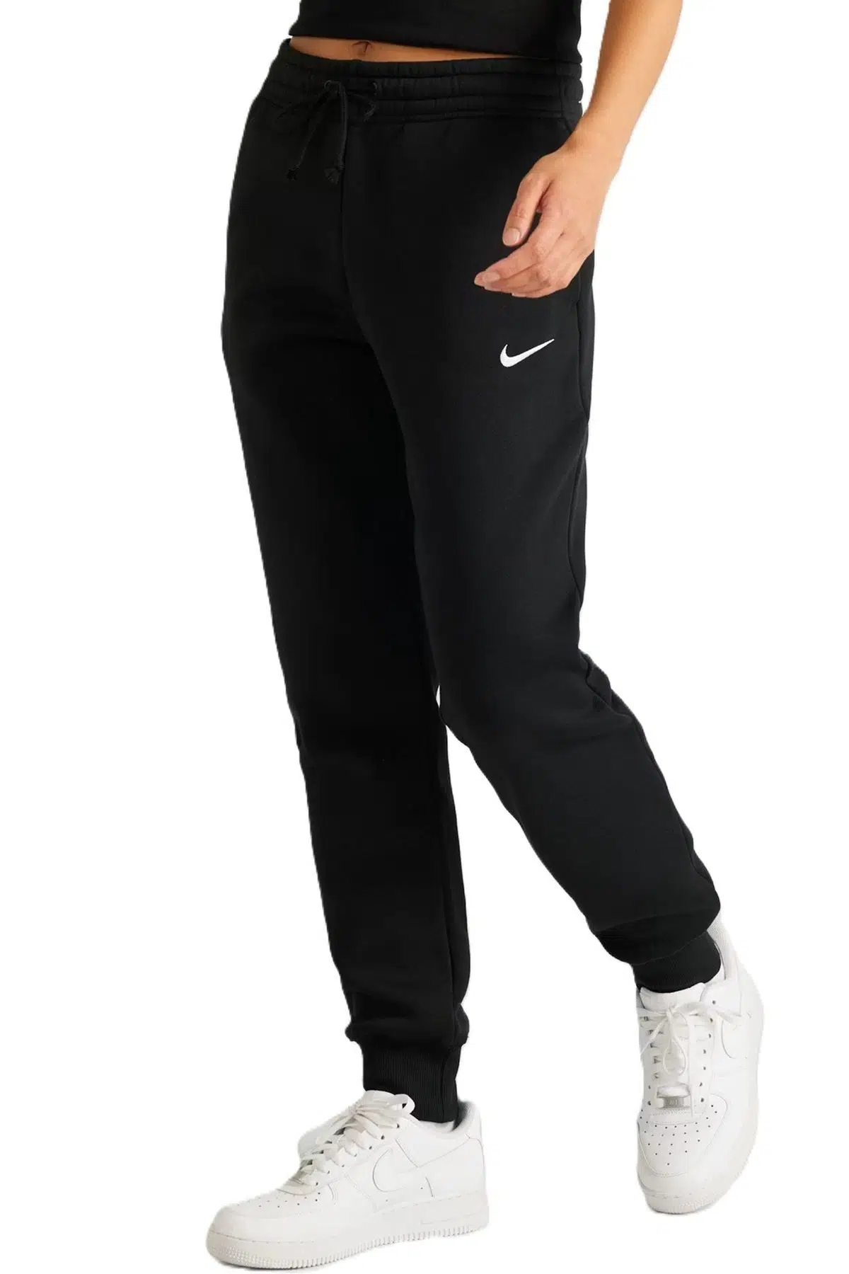 Nike Sportswear Phoenix Fleece Standart Fit Mid Rise Jogger Kadın Eşofman Altı Siyah