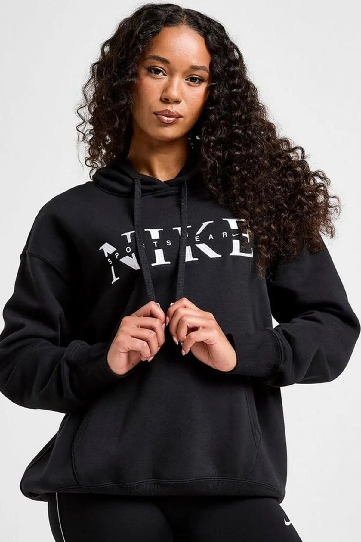 Nike Sportswear Phoenix LS Top Sweatshirt Blue Kadın Sweatshirt Siyah