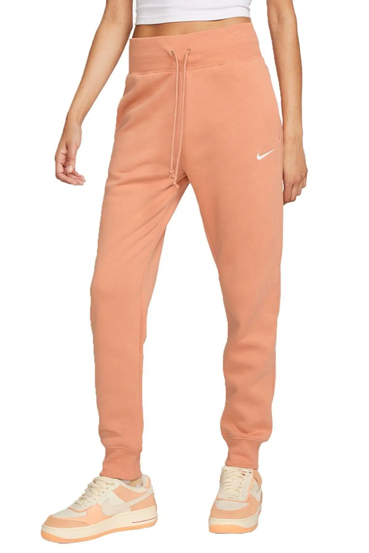 Nike Sportswear Phoenix Polar Kadın Yüksek Bel Eşofman Altı Turuncu