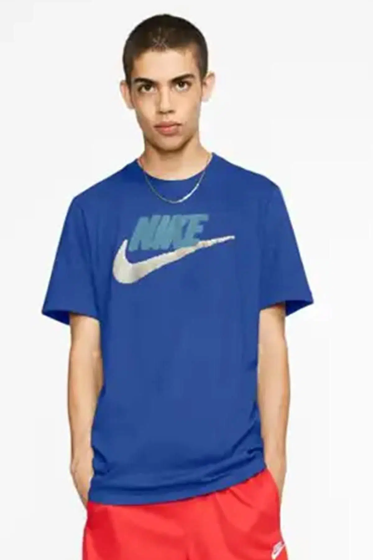 Nike Sportswear Swoosh Tshirt Erkek Tişört Mavi