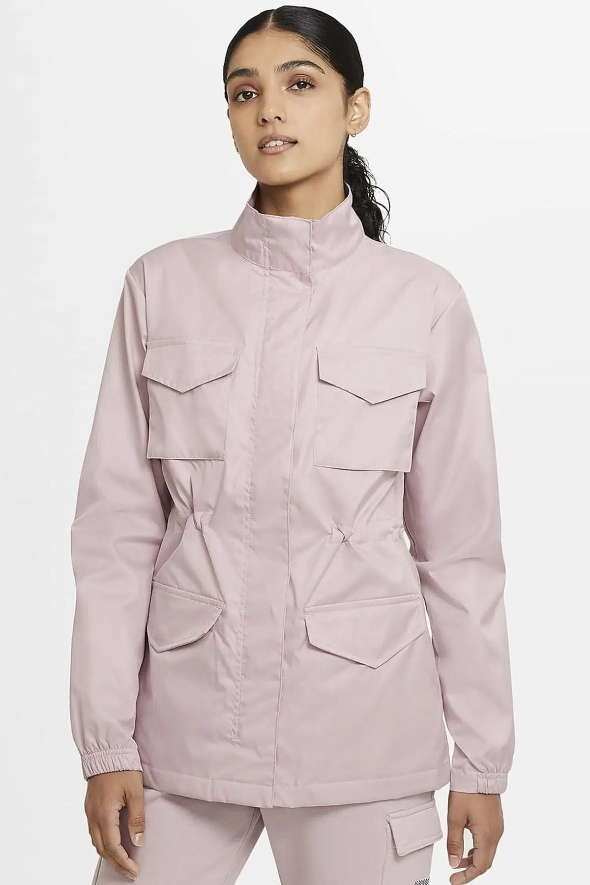Nike Sportswear Essential M65 Geniş Kalıp Kadın Ceketi Pembe
