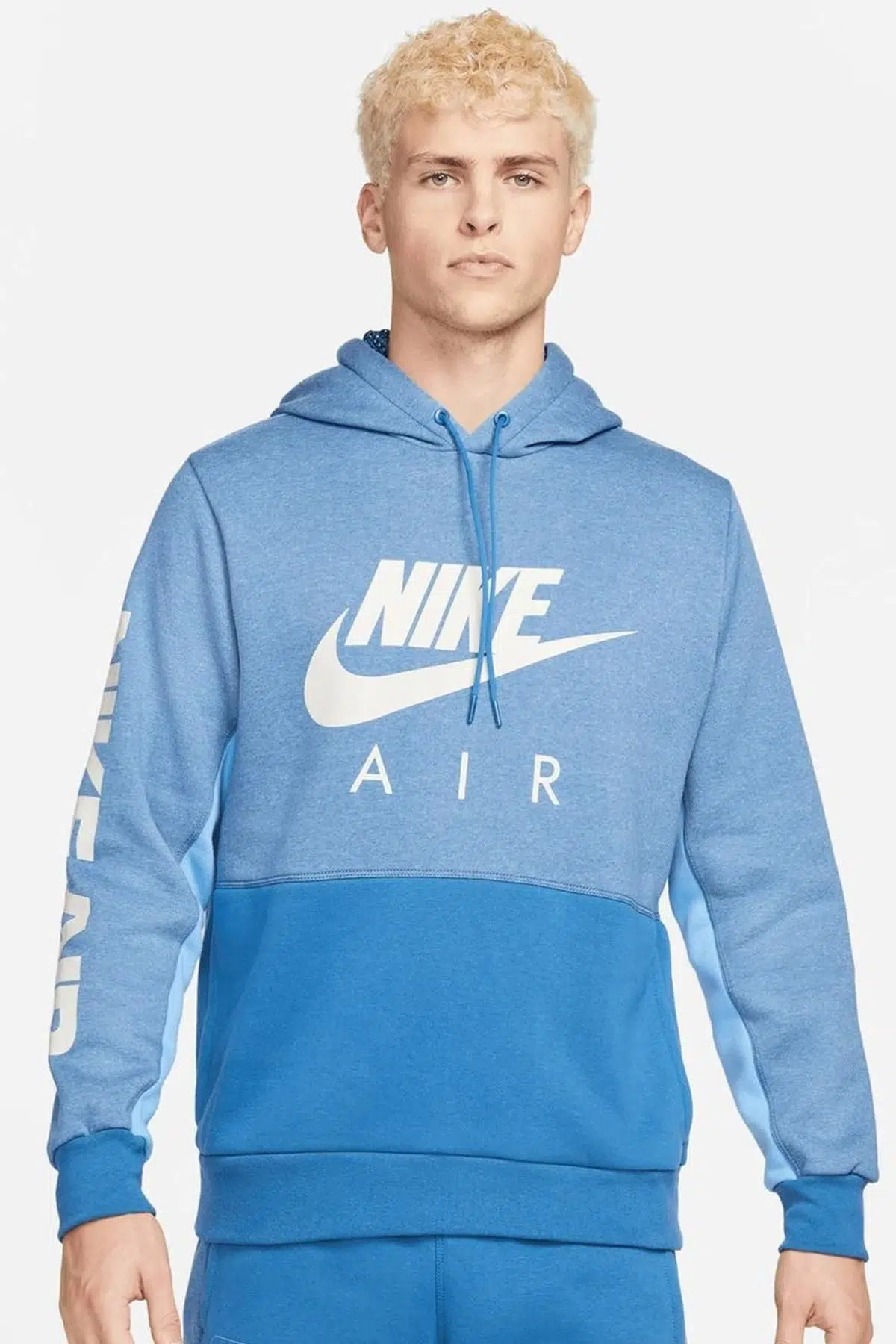 Nike Air Swoosh League Hoodie Kapüşonlu Erkek Sweatshirt Mavi