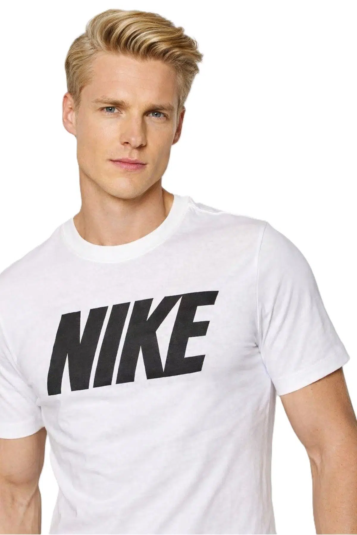 Nike Sportswear Swoosh Logo Tee T Shirt Unisex Baskılı Tişört Beyaz