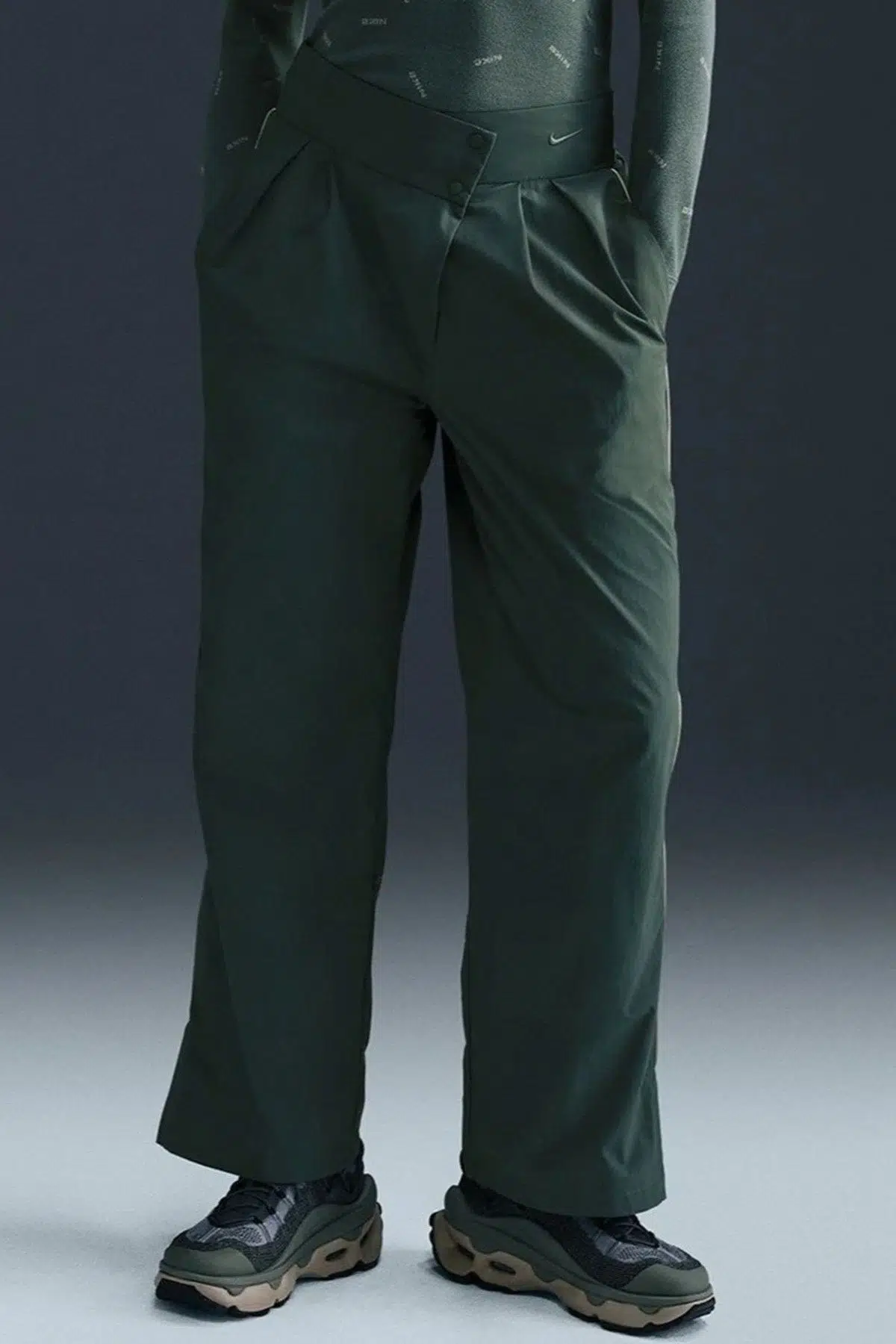 Nike Sportswear Swoosh Plus Woven Women's Pant Green Kadın Eşofman Altı Yeşil