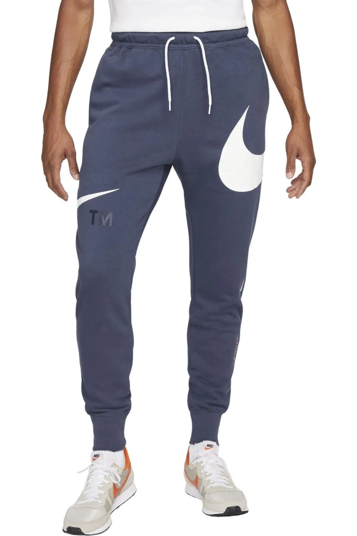 Nike Sportswear Swoosh Semi-Brushed-Back Erkek Eşofman Altı - Mavi