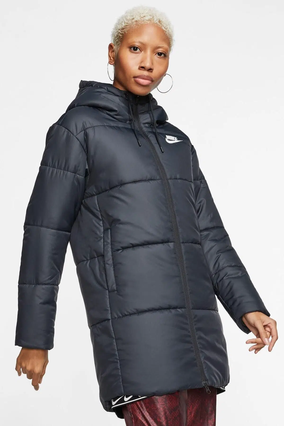 Nike Sportswear Synthetic-Fill Thermore Siyah Kadın Parka