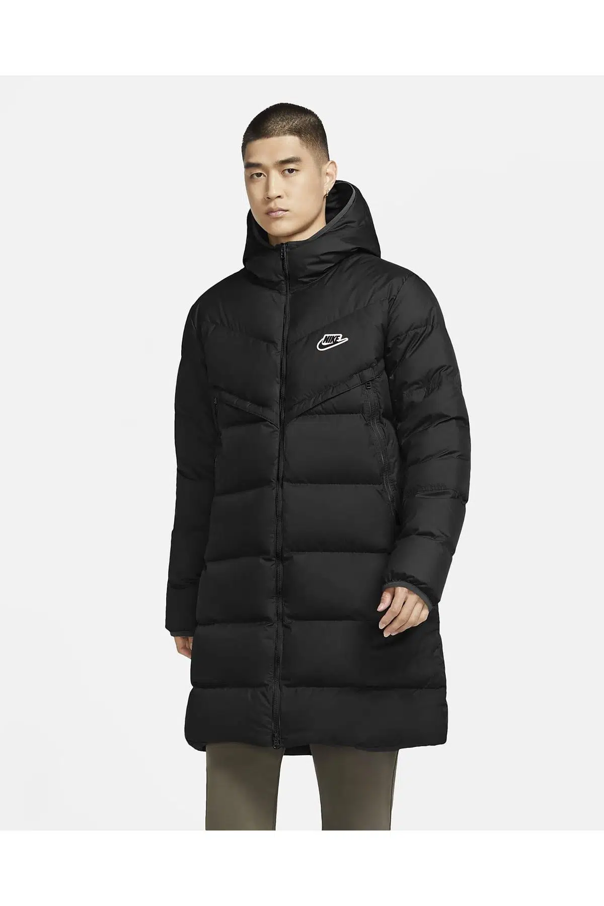 Nike Sportswear Down Fill Parka Siyah Kaz Tüyü Uzun Parka 
