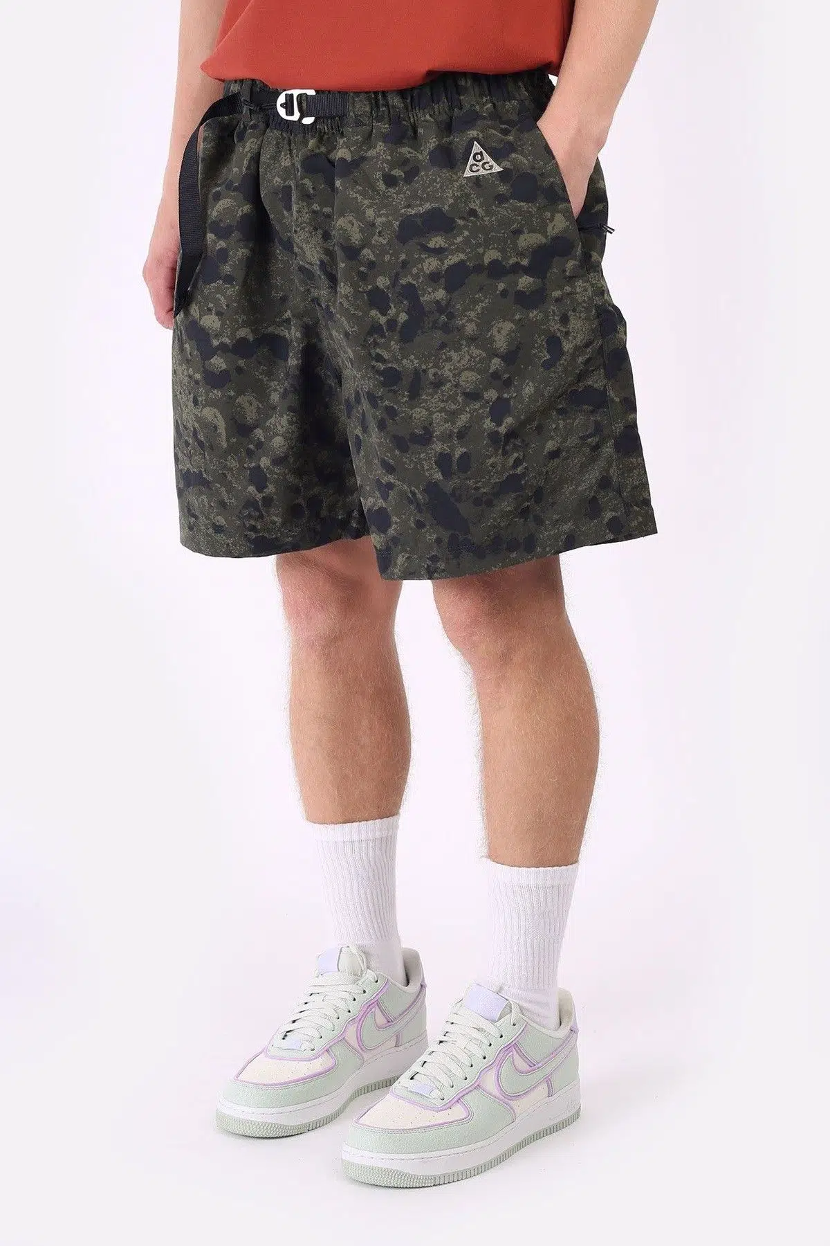 Nike ACG All Over Print Men's Trail Shorts Erkek Günlük Şort Haki Kamuflaj