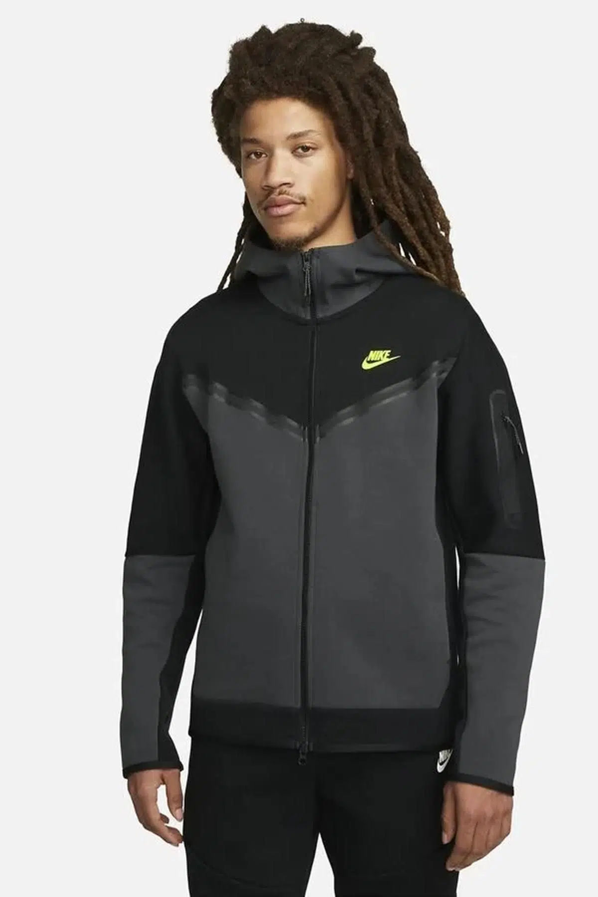 Nike Sportswear Tech Fleece Full Zip Hoodie Fermuarlı Kapüşonlu Sweatshirt Siyah