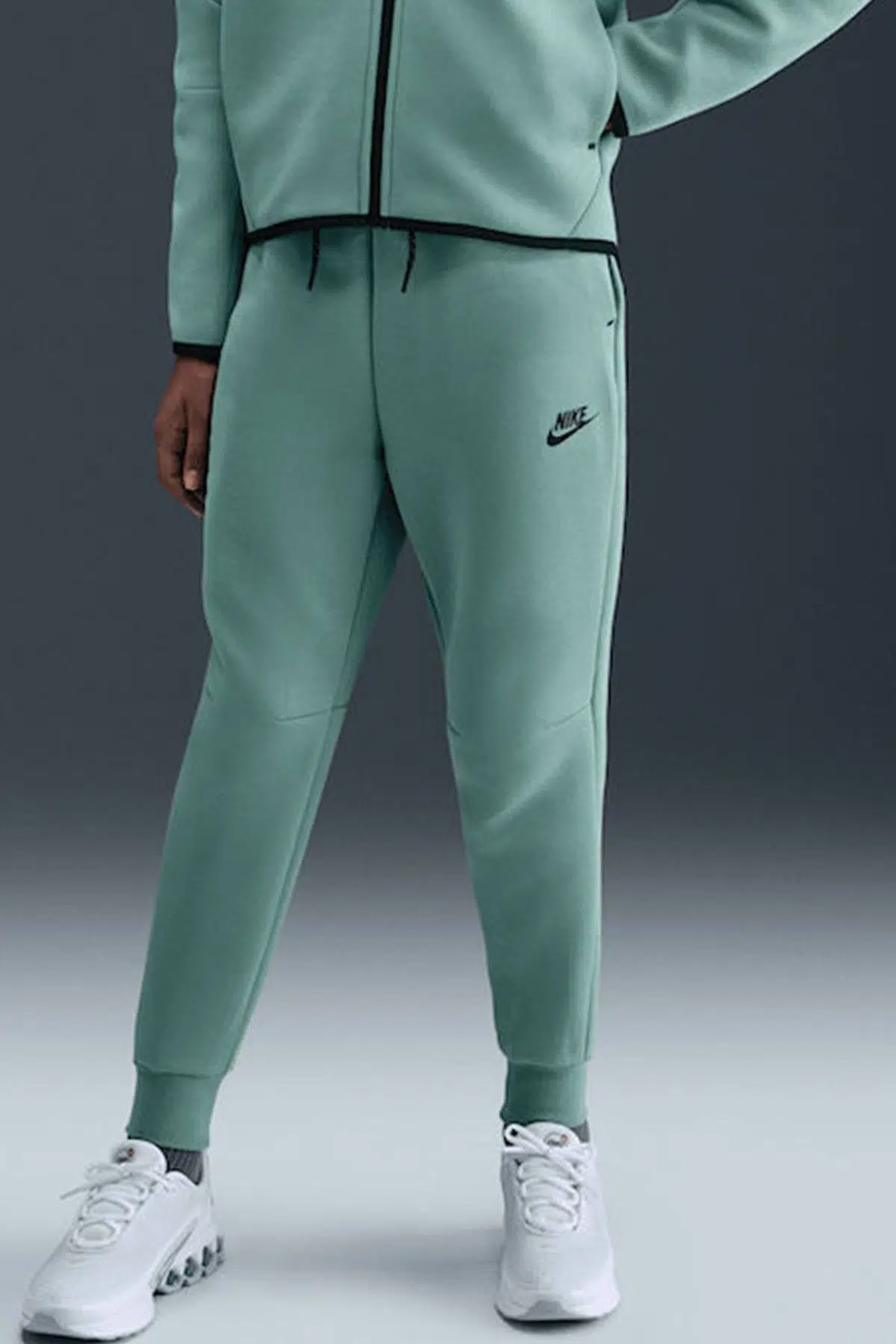 Nike Sportswear Tech Fleece Kids Pant Light Green Çocuk Fermuar Cepli Eşofman Altı Yeşil
