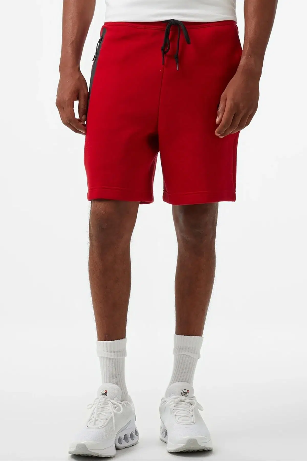 Nike Sportswear Tech Fleece Shorts Günlük Pamuklu Spor Şort Kırmızı