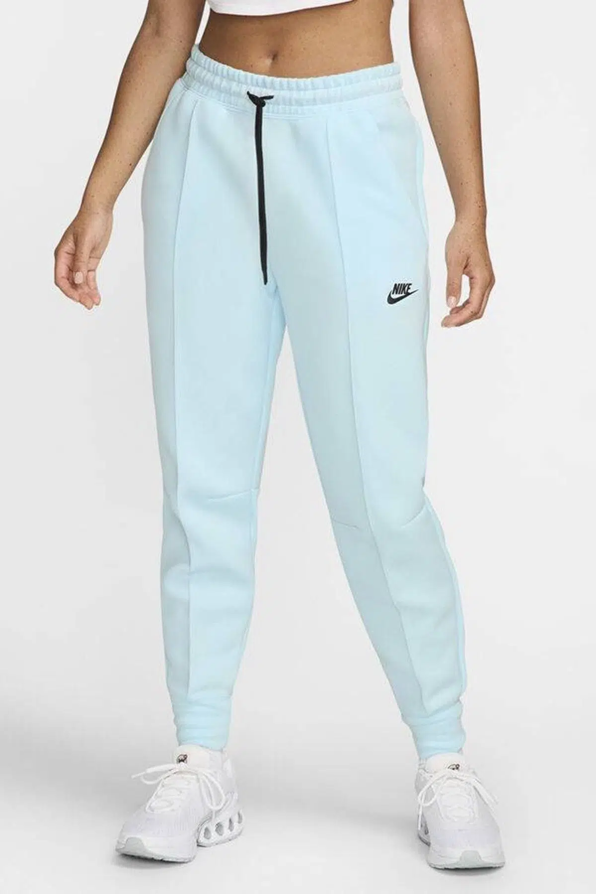 Nike Sportswear Tech Fleece Standart Fit Mid Rise Jogger Kadın Eşofman Altı Açık Mavi