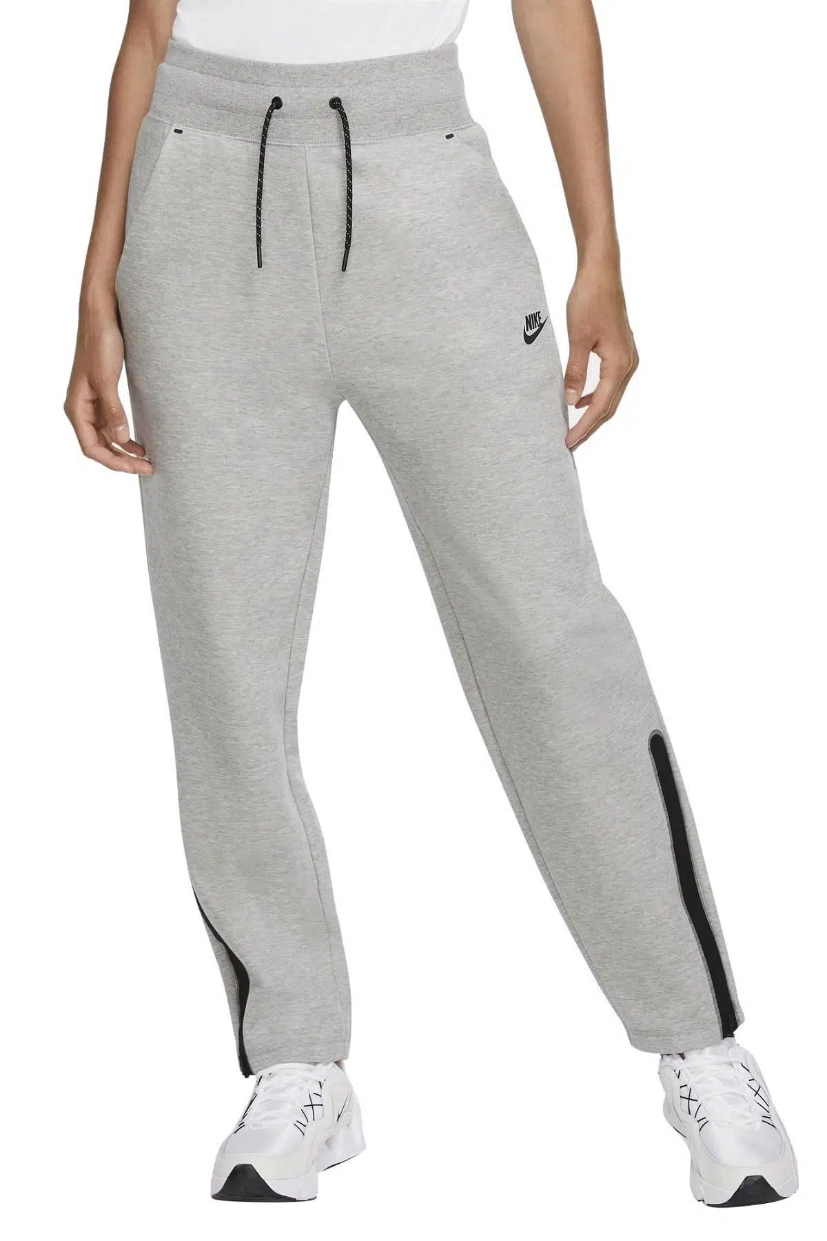 Nike Tech Fleece Trousers Loose Fit Double Bol Kesim Kadın Eşofman Altı - Gri