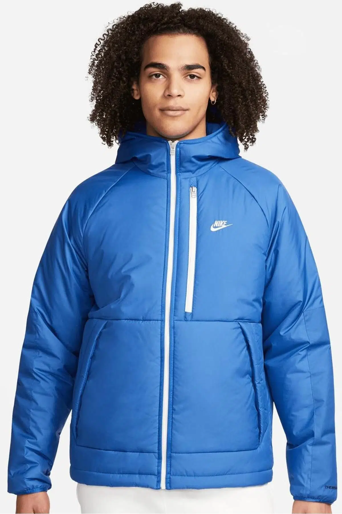 Nike Sportswear Therma Fit Blue Erkek Kapüşonlu Mont Mavi