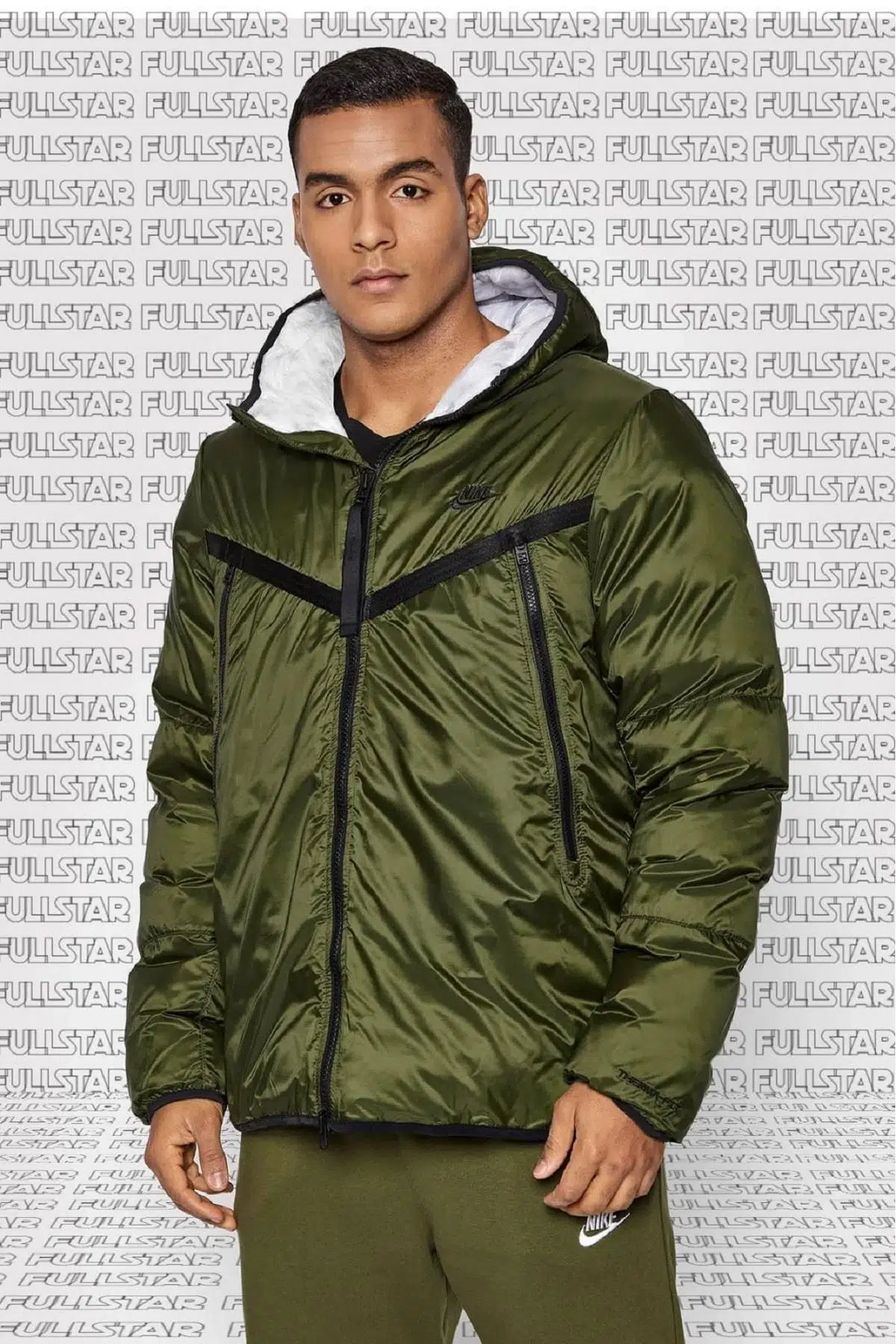 Nike Sportswear Therma Fit Puffer Synthethic Fill Jacket Şişme Haki Mont