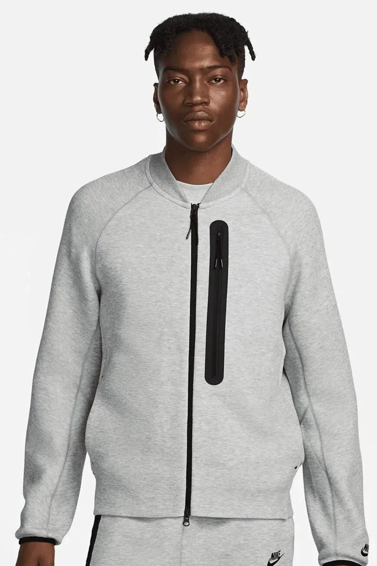 Nike Sportswear Tech Fleece Jacket Erkek Pamuklu Ceket Gri