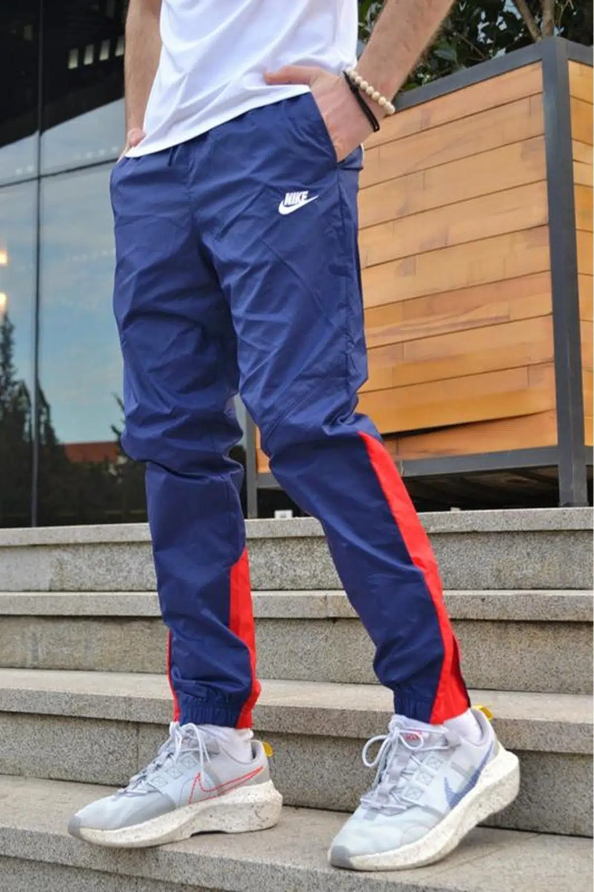 Nike Sportswear Windrunner Men's Track Pants Astarlı Eşofman Altı Lacivert