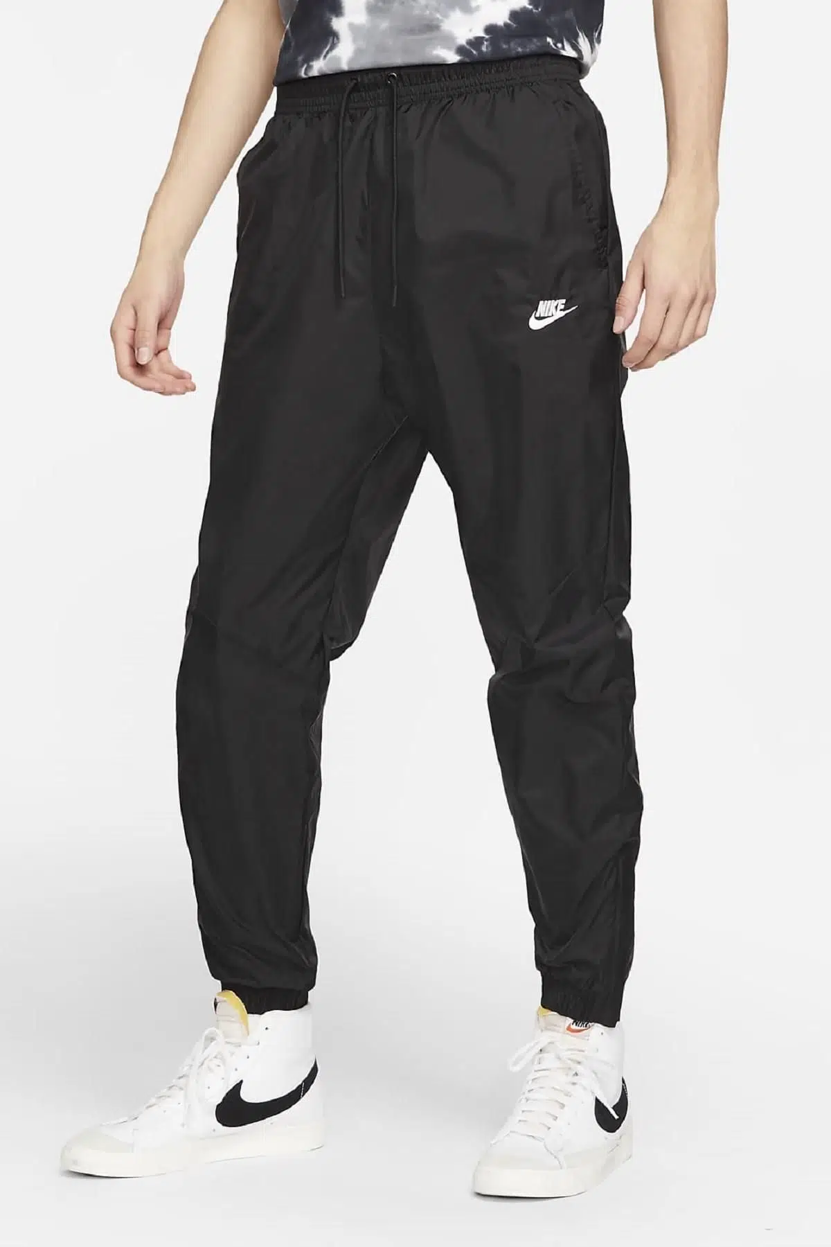 Nike Sportswear Windrunner Men's Track Pants Astarlı Siyah Eşofman Altı