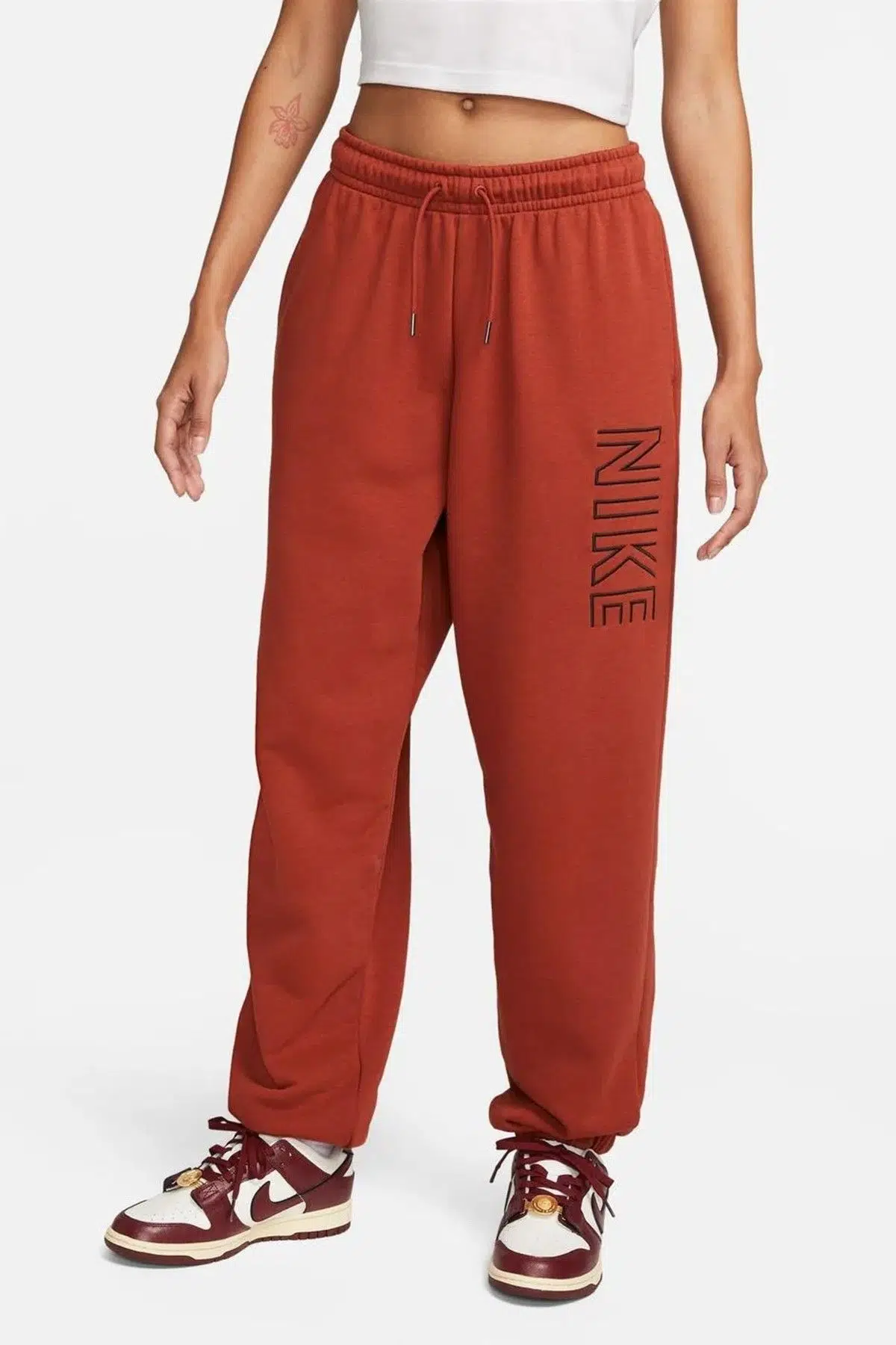 Nike Sportswear Women Oversized High-Waisted Yüksek Bel Kadın Eşofman Altı Kiremit
