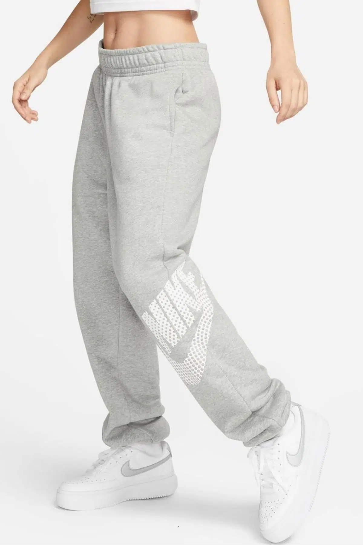 Nike Sportswear Women's Oversized Fleece Dansce Pants Kadın Geniş Beden Eşofman Altı Gri