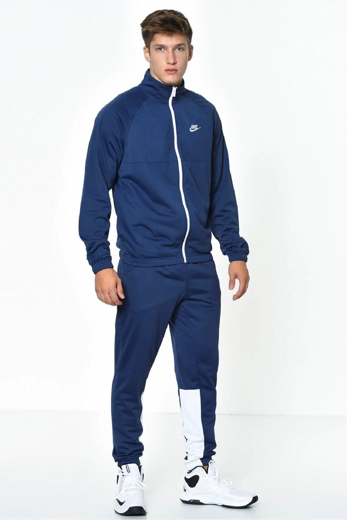 Nike Sportswer Track Suits Lacivert, Beyaz Eşofman Takımı