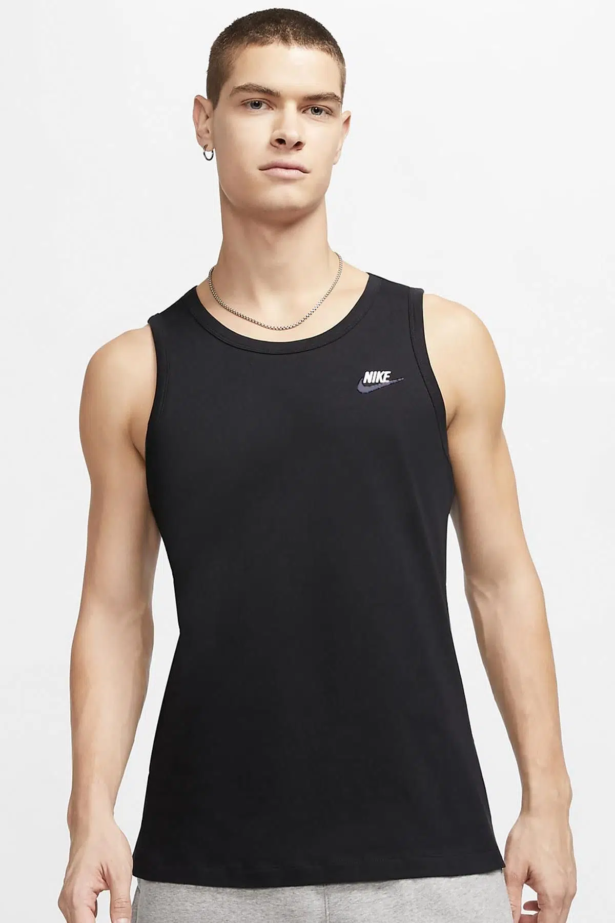 Nike Sportwear Essential Tank Top Siyah Erkek Spor Atlet 