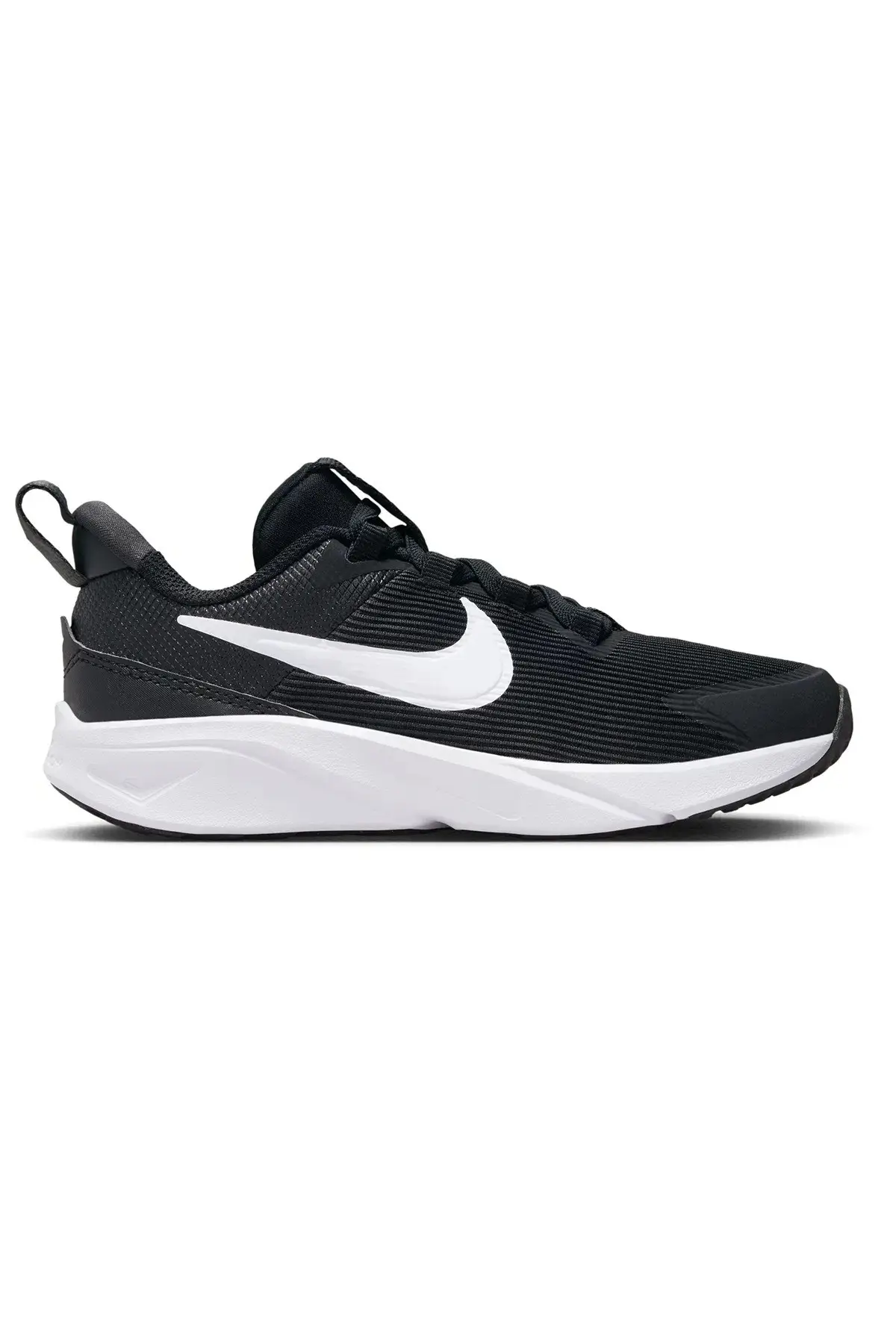 DX7614-001-DX7616-001 Nike Star Runner 4 NN (PS) Running Elastik Bağcıklı Çocuk Yürüyüş Koşu Ayakkabısı Siyah Beyaz