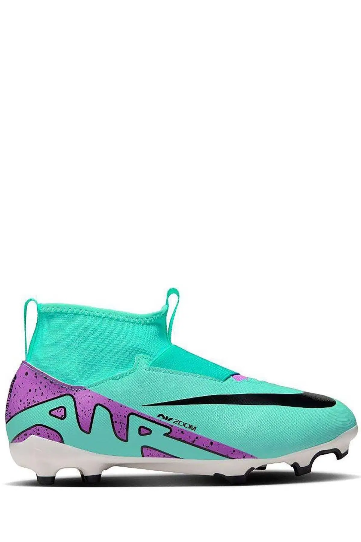 Nike Mercurial Air Zoom Superfly 9 Acad FG/MG Soccer Shoes Çoraplı Çocuk Krampon Yeşil