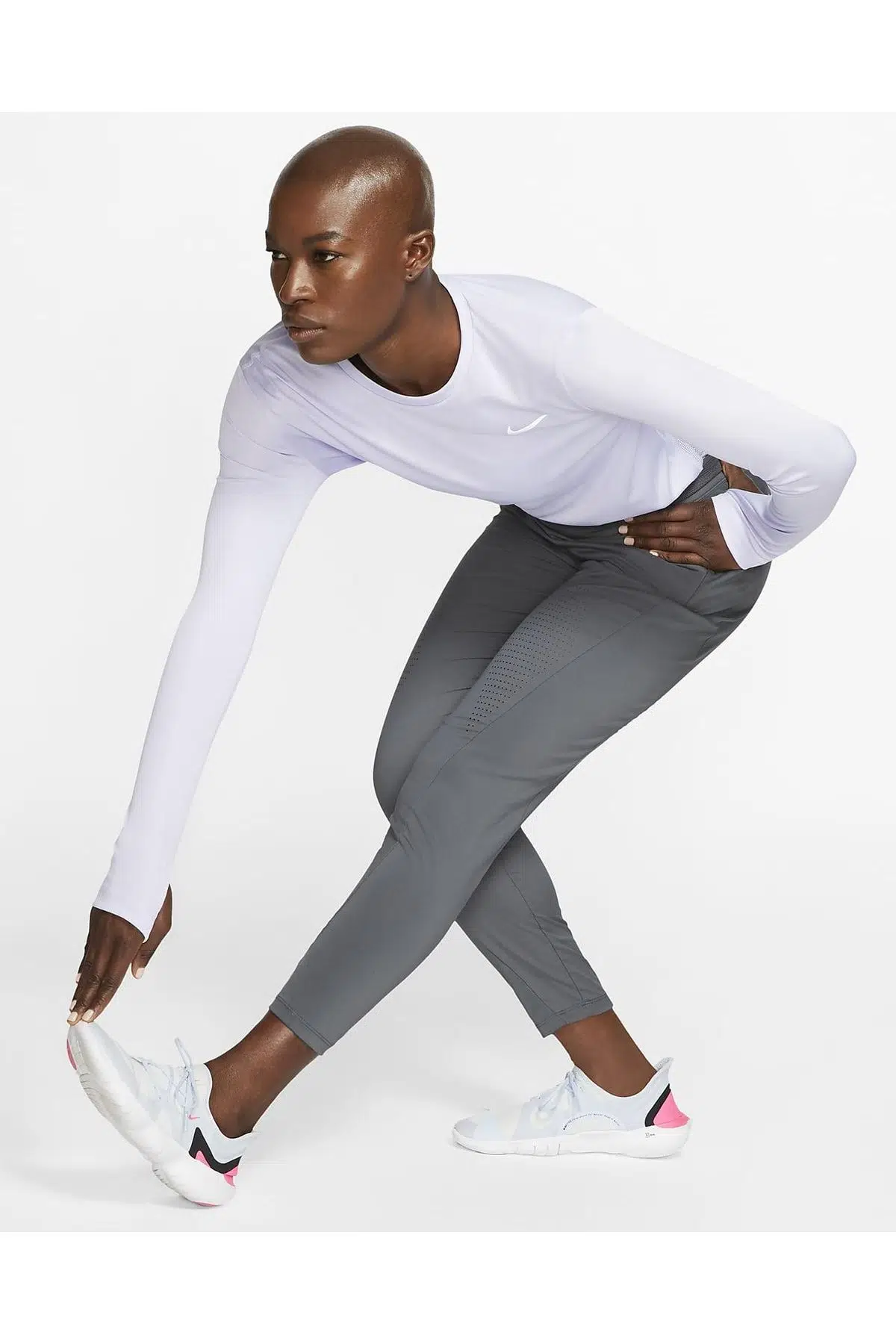 Nike Swift Running Trousers Kadın Eşofman Altı - Gri