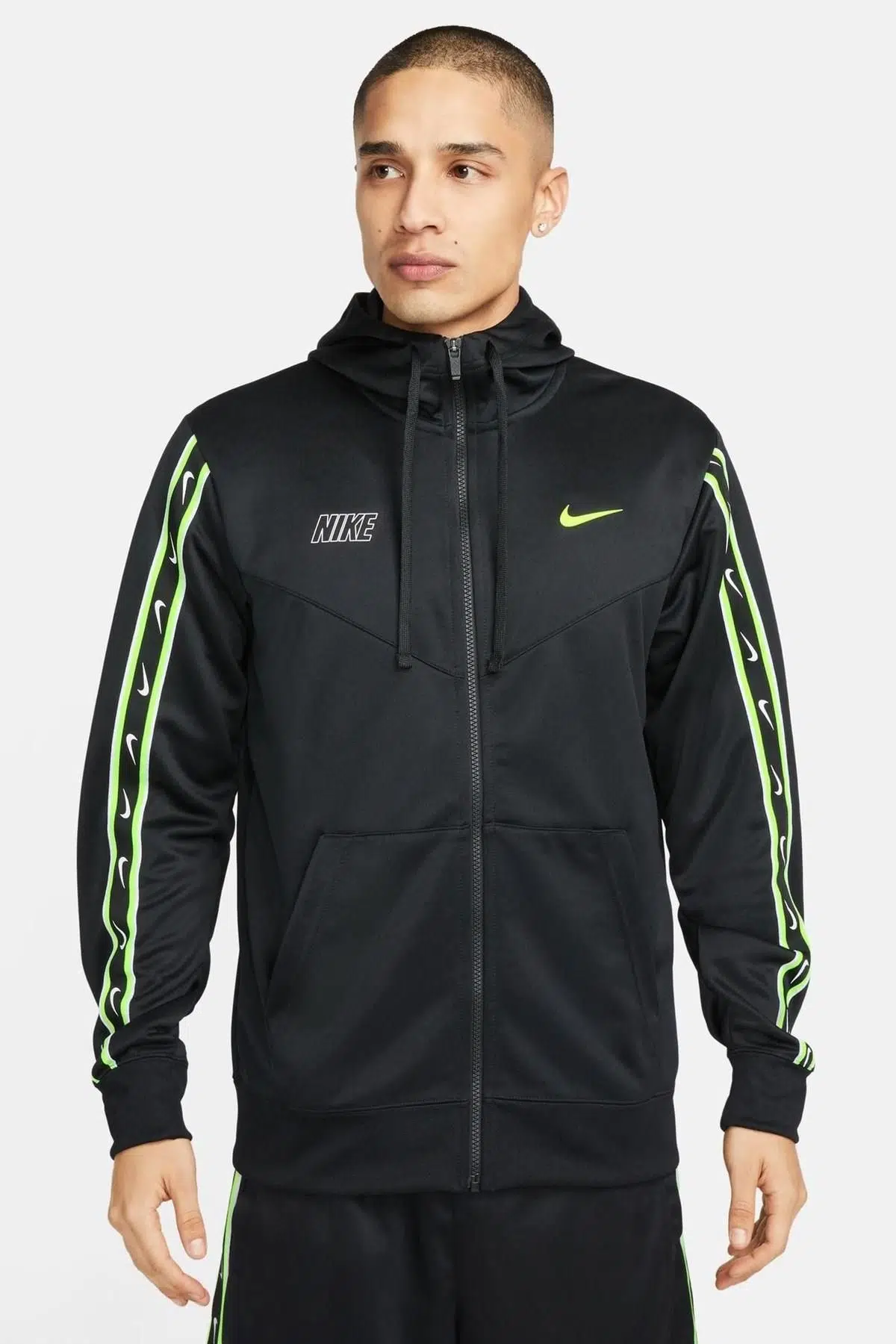 Nike Sportswear Repeat Erkek Siyah Eşofman Üstü