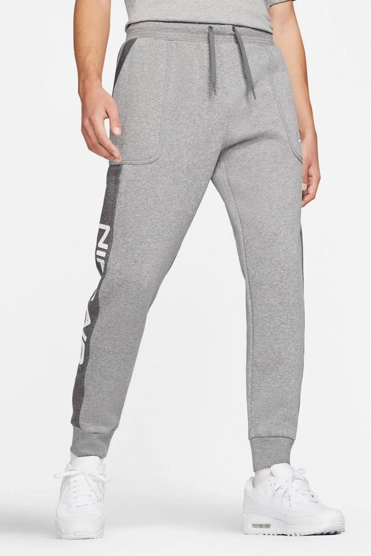 Nike Sportswear Air Fleece Jogger Eşofman Altı Şardonlu Polarlı Gri Melanj