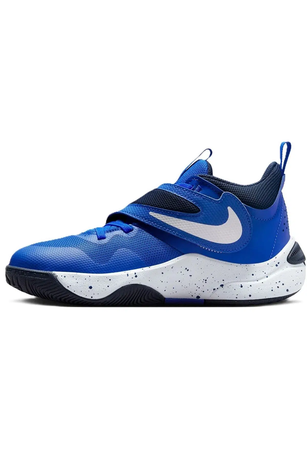 Nike Team Hustle D 11 Unisex Basketball Shoes Lastik Bağcıklı Cırtlı Basketbol Ayakkabısı Mavi