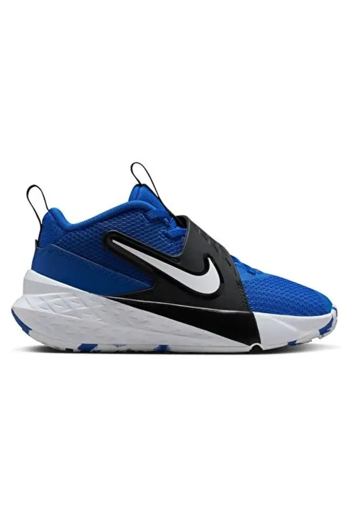 HF6280-400 Nike Team Hustle D 12(PS) Unisex Basketball Shoes Lastik Bağcıklı Cırtlı Basketbol Ayakkabısı Mavi